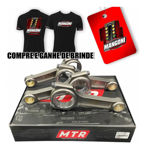 Imagem 1 de 5 de Jogo Biela Vw Ap Mtr 144mm Pino20 Pro Boost 1000cv + Brindes
