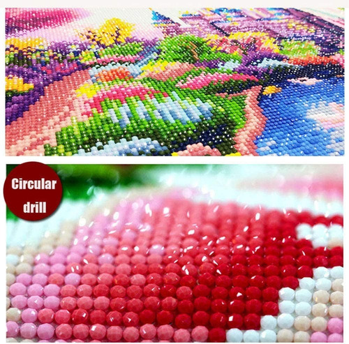Imagen 7 de 8 de Kits De Pintura De Diamante 5d Diseño Paisaje 30 X 40 Cms