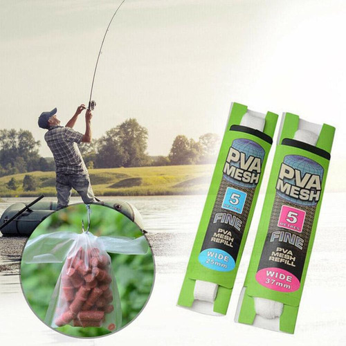 Bait Wrap Bag Saco Solúvel Em Água Pva Lure Mesh Tackle