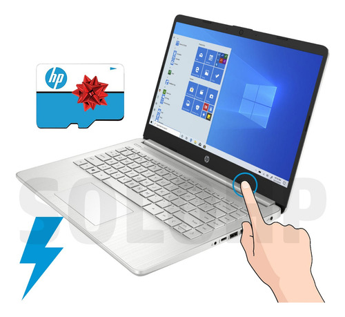 Laptop Hp 14 Touch Intel Celeron N4020, 4gb, 64gb S - Lap17p