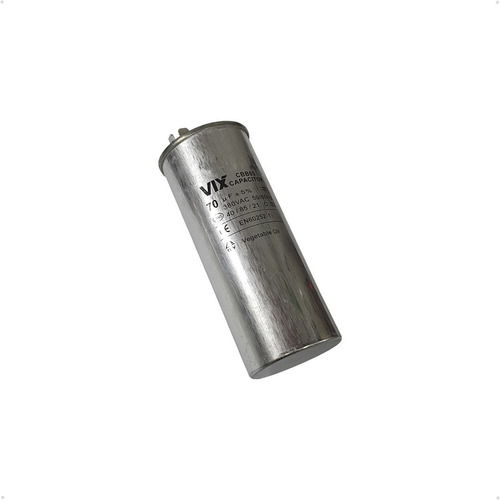 Capacitor Permanente Alumínio Terminais Fast On - 70uf