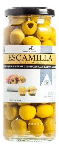 Escamilla, Aceituna Manzanilla Verde, Sabor Anchoa, 317 G