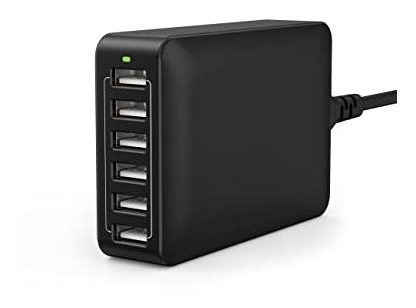 Usb Charger 60w Cargo Usb Hub 12a Estación De Carga Qyzf4