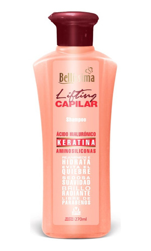 Shampoo Bellissima Lifting Capilar Acido Hialuronico 270ml