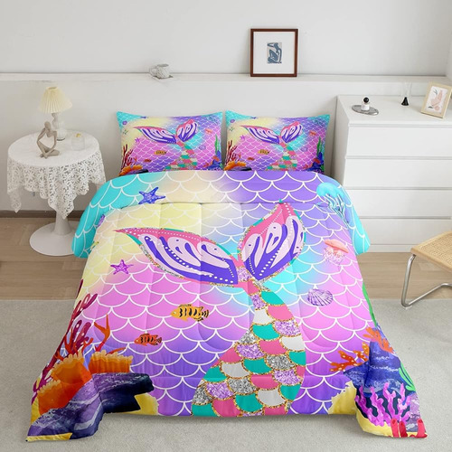 Ropa De Cama De Sirena Gemela, Juegos De Ropa De Cama De Sir