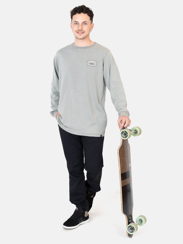 Polera Ml Sunburnt Verde Hombre Maui And Sons