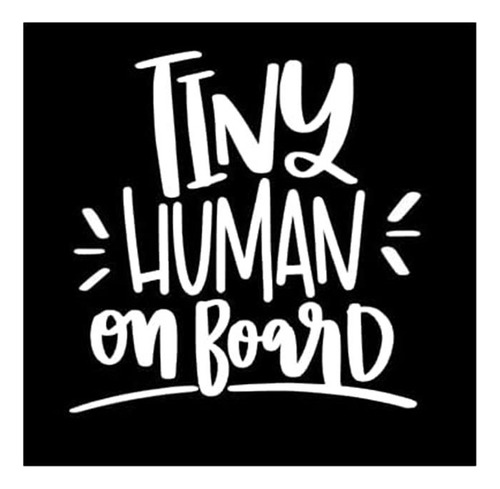 Tiny Human On Board Decal Family Kids Safety | White | ...