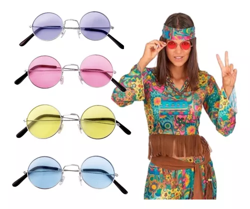 Party Store - 15 Lentes Anteojos Hippie Lennon- Cotillon Upd