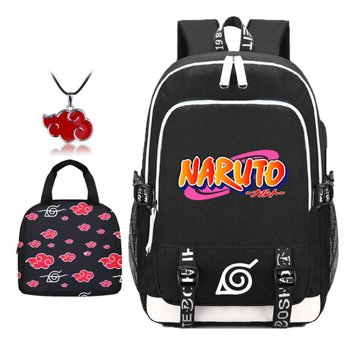 Collar De Lonchera Con Mochila De Estudiante Naruto