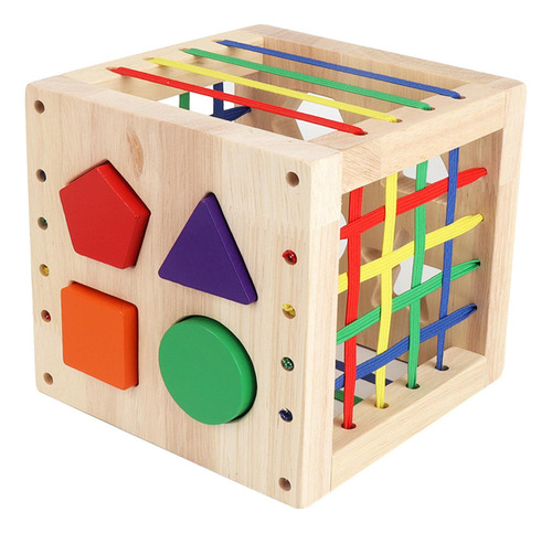 Nuevo Bloque De Clasificación De Formas Sensoriales, Cubo De