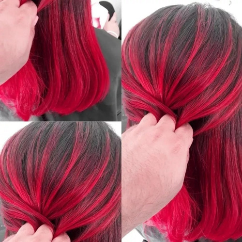 Máscara Pigmentante Vermelha Red 500g Veggue Profissional Tom Vermelho intenso