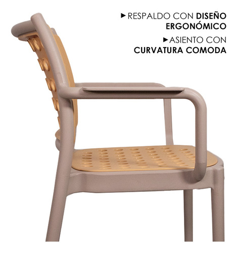 4 sillas minimalista Decoform Tenek moderna hogar exterior arena