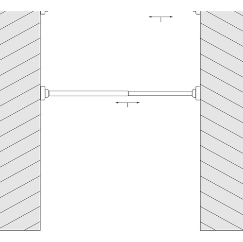 Percha De Ropa Varilla Telescópica Varilla De 100cm