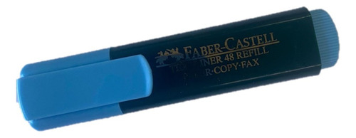 Resaltador Faber Castell 46 Destacador Fluo Fluorescente Color Celeste Faber 48