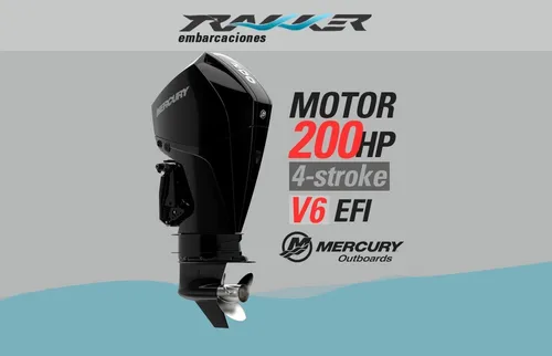 Motor Fuera De Borda Mercury 200 Hp V6 L 4 Stroke