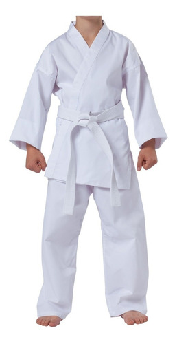 Uniforme Karate Blanco Liso Traje 8 Onzas Talles 1 Y 2 Cap F