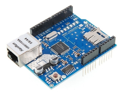 Modulo Shield Ethernet W5100 Compatible Duinar Uno Mega Int