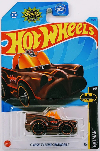 Auto Hot Wheels Batman Batimovil Classic Tv Series Tooned