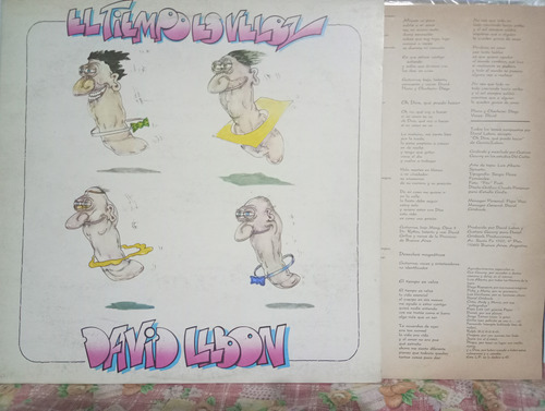 David Lebon El Tiempo Es Veloz Tapa 9 Vinilo 9 Con Insert