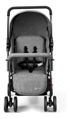 Carrinho De Bebê Com Alça Reversível Max Cinza - Multikids