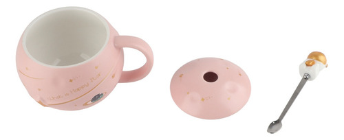 Taza Planeta Astronauta En Relieve De 400ml Con Caja Color Rosa Taza De Cerámica De Astronauta