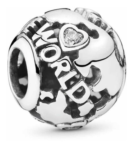 Pandora Original Charm Mundo Giratplata De Primera Ley,