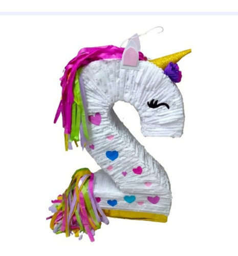 Piñata Número Unicornio Varios