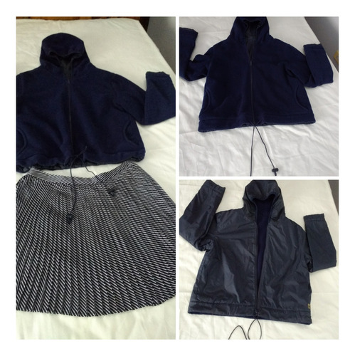 Chaqueta Zara Con Capucha Reversible, Impermeable  Talla L