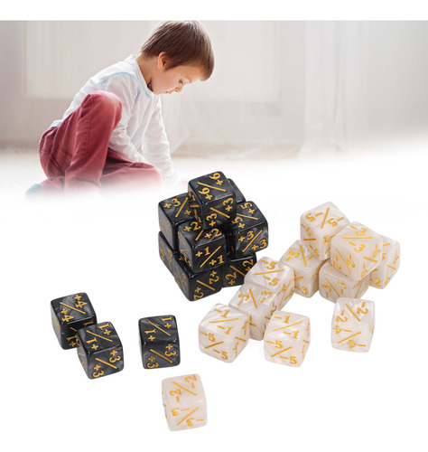 Contadores De Dados De 24 Peças Acrílico Marble Creature Sta