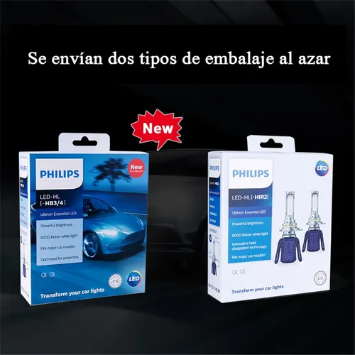 Wang Philips Focos Led H7 H11 9012 (hir2) Ultinon 6000k