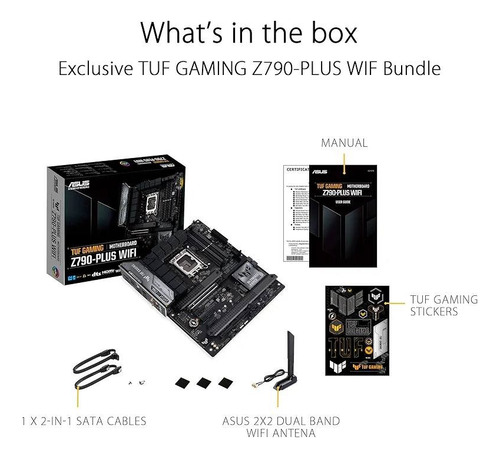 Tarjeta Madre Asus Tuf Gaming Z790-plus Wifi Ddr5 12th 13th Negro