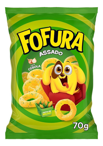 Salgadinho Anel Cebola Fofura Pack 70g