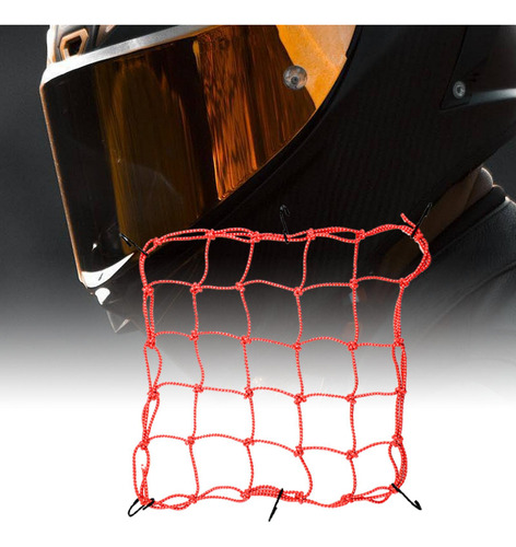 De Carga Para Motocicleta, Red Elástica Resistente, Rojo