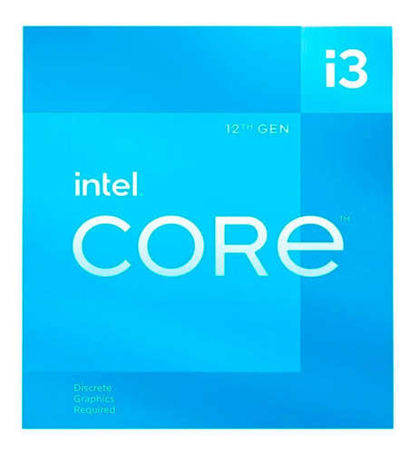 Procesador gamer Intel Core i3-12100F BX8071512100F de 4 núcleos y 4.3GHz de frecuencia