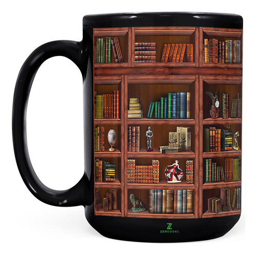 2imt Library Bookshelf Mug Mugs Book Lovers Coffee Mug Libra