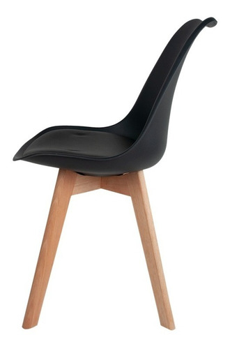 Imagem 3 de 7 de 4 Cadeiras Saarinen Leda Base Wood - Sala Jantar Cozinha