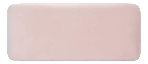 Banco Moderno De Terciopelo Rosa Claro Totalmente Montado
