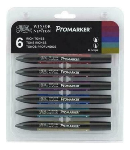 Marcadores Winsor & Newton Promarker X6 Tonos Neutros
