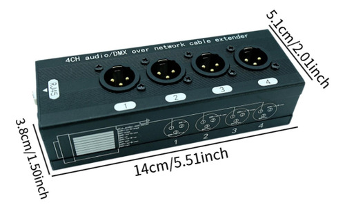 Extensor De Cable 4 Canales Xlr Combo Xlr 15 Hombre