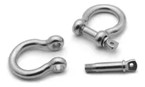 Comprar  Manilha Anilha Curva Inox 1\u002F2 (12mm) 500kgf - 2 Unidades