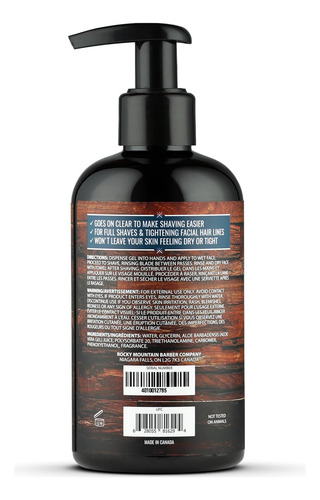 Gel De Afeitar Para Hombre Gel De Afeitar Transparente Para