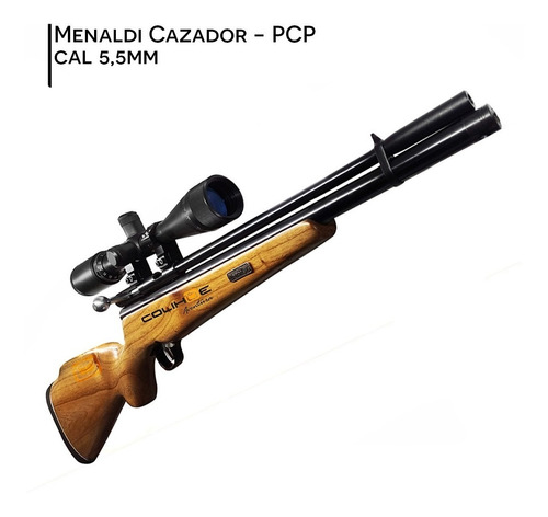 Rifle Aire Comprimido Menaldi Cazador 5,5 - Pcp - Co2 Dual