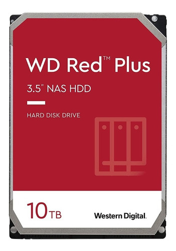 Imagen 1 de 3 de Disco duro interno Western Digital WD Red Plus WD101EFBX 10TB rojo