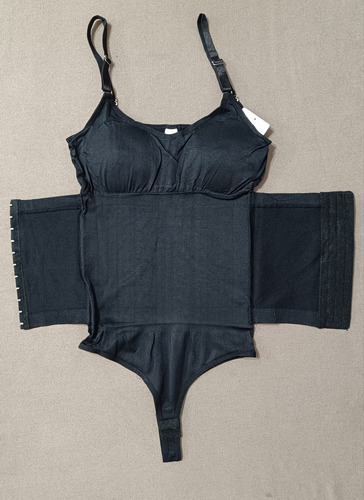 Body Reductor Modelador Con Faja Negro M/l