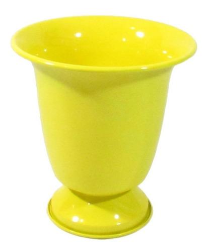 1 Vaso M 10 Cores Tulipa 28 Cm Alumínio Festa Decoração Casa