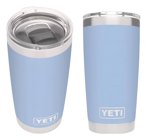 Vaso Térmico Rambler Magslider De Acero Inoxidable Yeti 20oz Baby Blue Lisa
