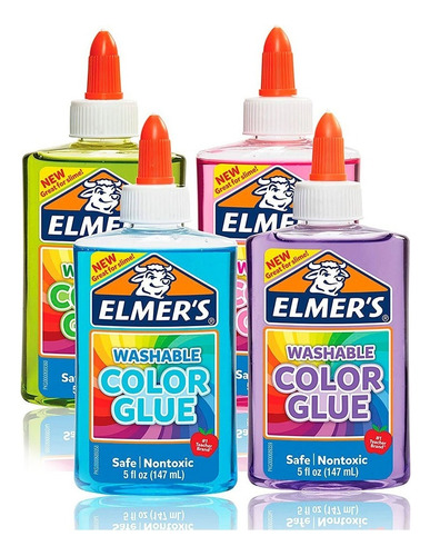 Pegamento De Colores Elmers Color Glue  147 Ml