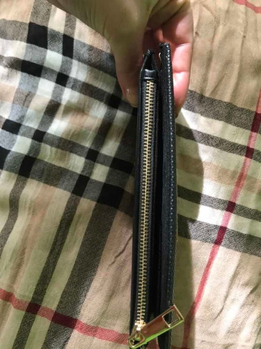 Billetera Para Mujer Color Negra Y Dorado