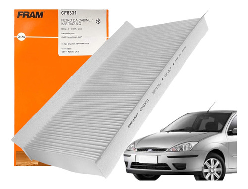 Filtro Ar Condicionado Focus Hatch/sedan 2001 A 2008