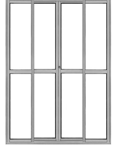 Porta Balcao 4 Folhas 2,10x2,00 Brilhante Linha 25 Premium
